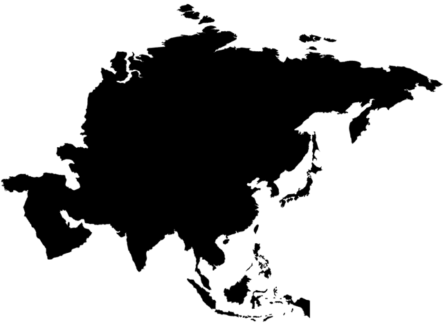 Imagen del continente de Asia